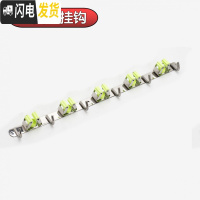 三维工匠拖把挂钩免打孔304不锈钢阳台卫生间壁挂厕所扫帚拖布夹无痕粘钩 绿色-5夹6钩