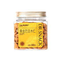 黄金果农DR.SNACK黄金巴旦木仁300克罐装精选坚果不带壳健康零食干果小吃