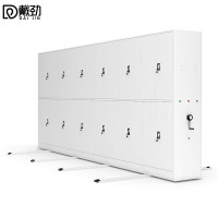 戴劲电动密集架套色移动轨道资料档案密集柜钢制文件柜一列六组/立方