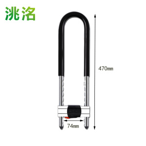 洮洺 玻璃门锁 470mm 把