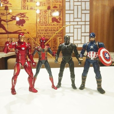 钢铁蜘蛛侠手办复联4复仇者联盟玩具仿合金属MK85模型人偶MK50复联4人套高约16cm