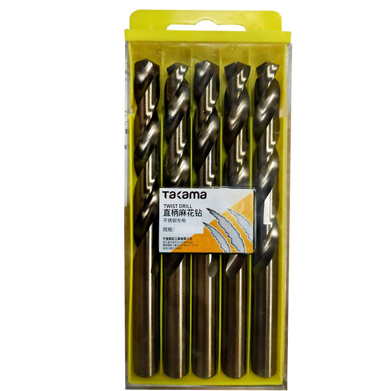 高松(takama )麻花钻头 不锈钢钻头 手电钻钻头 高速钢金属打孔钻头套装 11.5mm5支装 902115