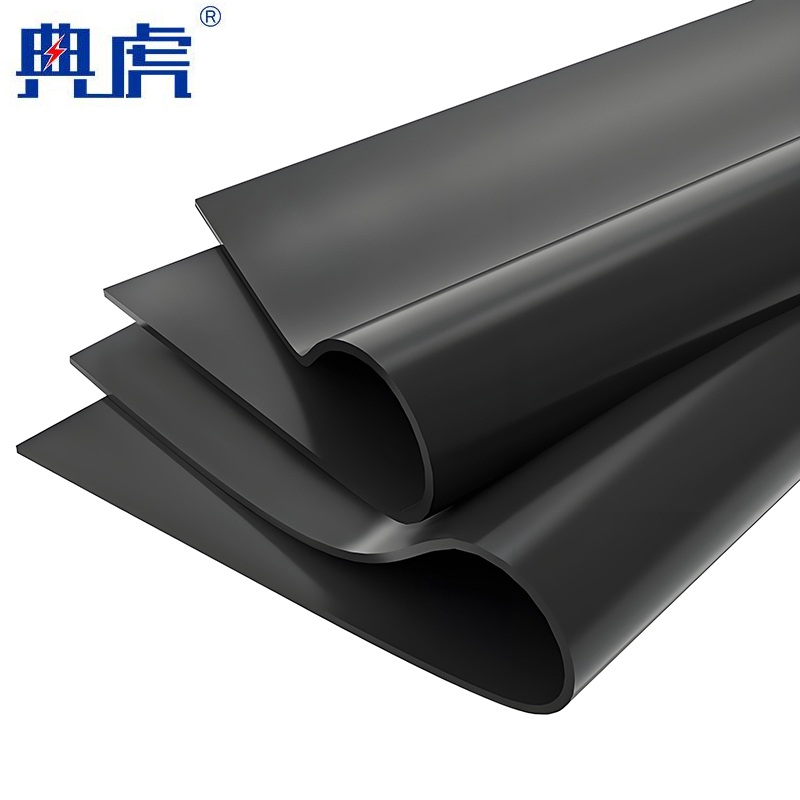 典虎 高压绝缘垫 5kv绝缘胶垫 黑色3mm*1m*5m 卷