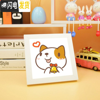 三维工匠十二生肖学生2019新款手工小件十字绣小幅初学者自己简单新手儿童 羊[带框架]精准印图20*20厘米