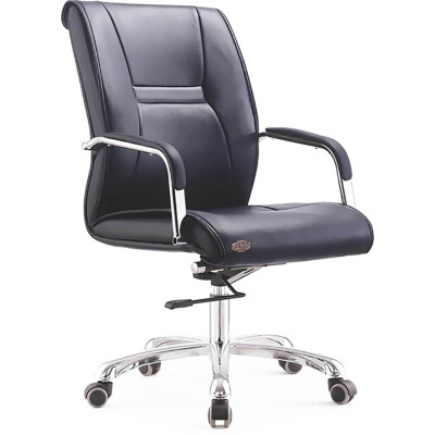 广亿隆办公椅电脑椅职员椅带轮升降座椅西皮转椅