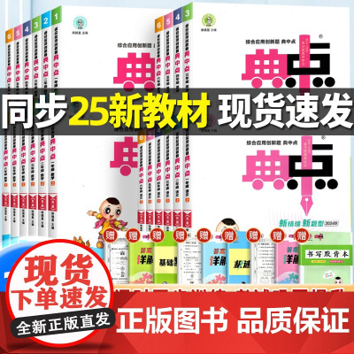 2025春新版典中点人教版一年级二年级三四五六年级上册下册语文数学英语全套北师大同步训练练习册题作业本小学荣德基点中点典