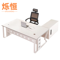 烁恒 简易办公桌 1.2米单桌+侧柜+转椅 套