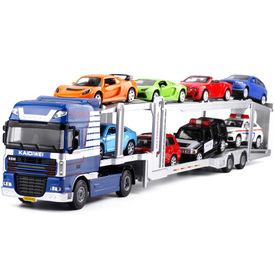 汽车双层运输车全合金工程车 轿运车 挂车儿童玩具汽