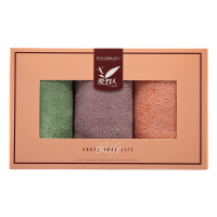 爱竹人 擦手巾三条装精纤绒 AZR-CSJ3TZ /盒