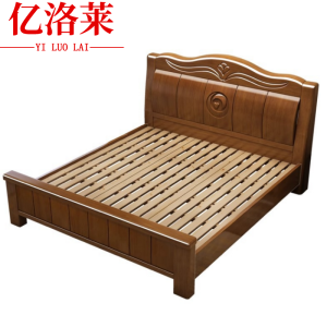 亿洛莱 实木床 150*200*48cm 张