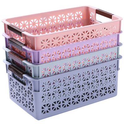 满99减30元-桌面塑料收纳盒收纳篮家用方形置物篮化妆品收纳筐收纳箱杂物收纳547113880898