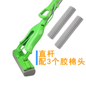 3m思高拖把头免手洗对折海绵吸水挤水干湿一拖胶棉家用两用拖布净