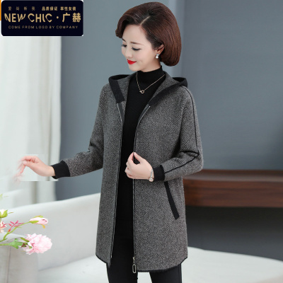 广赫妈妈春装风衣洋气中年女春秋薄款高贵外套中老年四五十岁气质上衣风衣