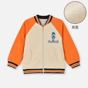 [1件3折]铅笔俱乐部秋冬新款男小童外套儿童针织棒球服宝宝运动上衣