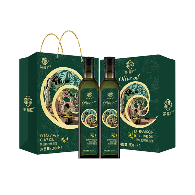 纳福汇特级初榨橄榄油臻福礼盒500ml*2