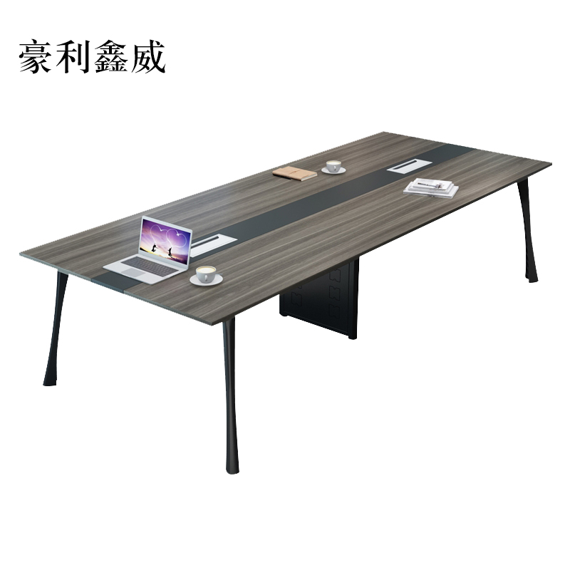 豪利鑫威会议桌长桌简约现代简易桌子培训接待洽谈室长条马蹄桌1.8米会议桌[工厂现做 7天内发货]