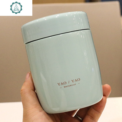 便携迷你小巧焖烧杯女简约时尚装汤容器外带保温桶上班族焖粥装饭封后绿色7777迷你焖烧杯焖烧杯/罐