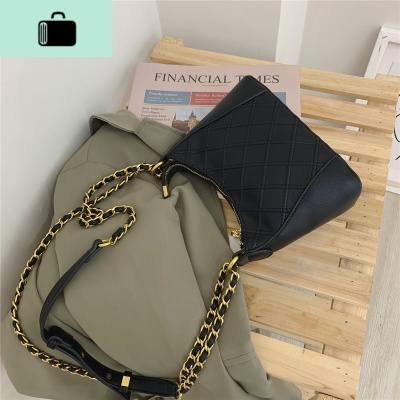 高级感菱格链条小包包女2020新款时尚斜挎包百搭单肩流浪包ins潮NEW LAKE女斜挎包
