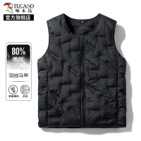啄木鸟羽绒马甲男士2025新款秋冬季鸭绒保暖背心内胆爸爸装马夹K
