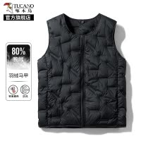 啄木鸟羽绒马甲男士2025新款秋冬季鸭绒保暖背心内胆爸爸装马夹K