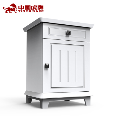 虎牌保险柜家用指纹密码wifi中式实木单门全钢防盗1床头保险柜家用办公小型保管箱高端隐形保险箱指纹wifi版