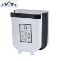 厨房垃圾桶家用折叠壁挂式分类垃圾篮橱柜悬挂式厕所收纳桶车载 三维工匠