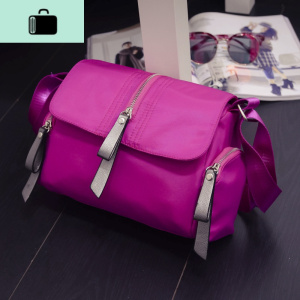 时尚女包韩版潮帆布斜挎包女牛津单肩包小方包防水尼龙布手提布包NEW LAKE女斜挎包