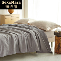 珊诗丽日本进口毛巾被纯棉单人双人纱布毛巾毯毛毯空调毯午睡毯床单夏季