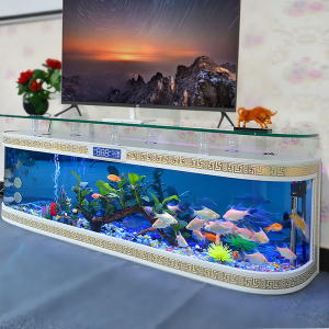 入户电视柜鱼缸水族箱生态客厅家用靠墙免换中大型免换水