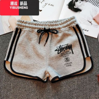 YIBUSHENG短裤女季松紧腰宽松韩版百搭阔腿显瘦时尚运动休闲家居睡裤