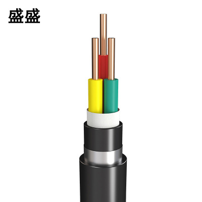 盛盛 铜芯低烟无卤阻燃电缆 WDZ-YJY23 3*4 米