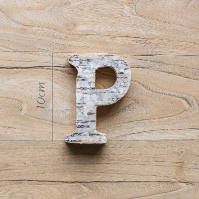 美帮汇带皮白桦木数字装饰摆件墙饰道具DIY北欧ZAKKA森系P