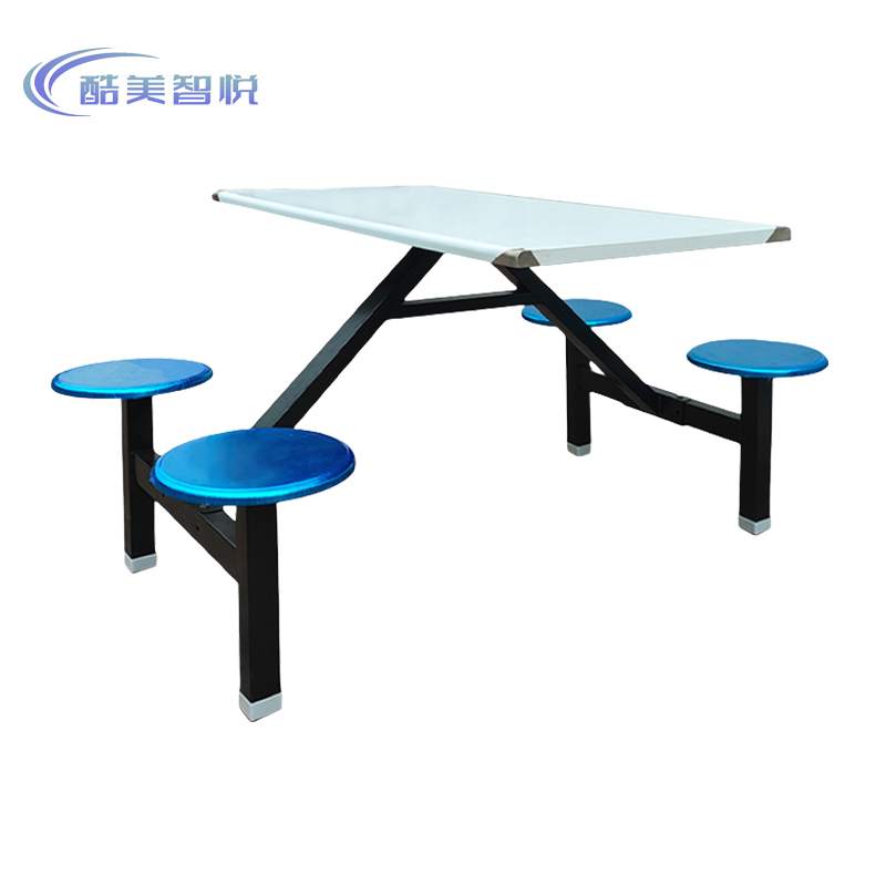 酷美智悦 食堂连体桌椅1200*600*760mm KM-JZ442 套