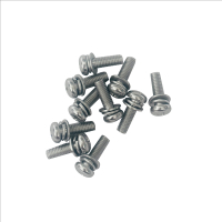 铁邦邦十字白钢半圆头螺丝组件 6.8级6*40mm 套
