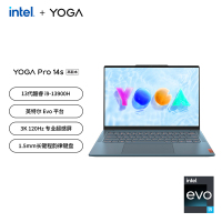 联想(Lenovo)YOGAPro14s 2023酷睿版 14.5英寸轻薄笔记本(13代i9-13900H 32G 1T 集显 3K 120Hz触控屏)日光映潮 官方标配
