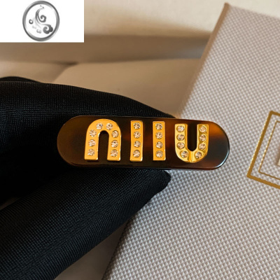 JiMiM家~字母珍珠琥珀发夹女小众设计高级感刘海夹一字侧边夹精致头饰