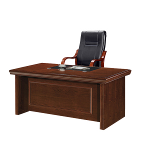 匡大办公桌1.6米组合办公桌主管桌老板椅KDYC18 桌椅一套 胡桃色