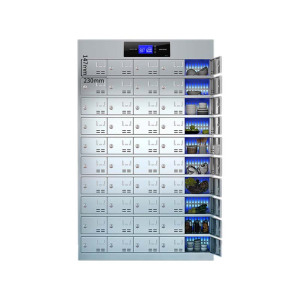 DXBG不锈钢员工食堂消毒餐厅紫外线高温餐盘餐具柜多格饭盒储物柜50门碗柜 紫外线消毒+高温热风循环