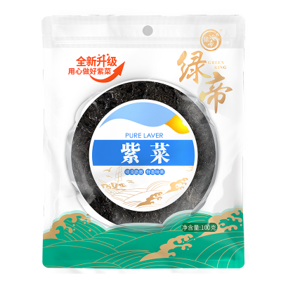 绿帝 紫菜100g 霞浦 海产干货 紫菜蛋花汤煲汤海苔食材