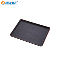 顺心优 仿木纹防滑托盘 30*20*2cm/个