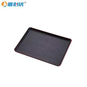 顺心优 仿木纹防滑托盘 30*20*2cm/个 30*20*2cm