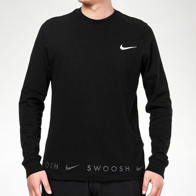 Nike/耐克男装新款运动服休闲长袖上衣舒适透气圆领印花T恤DA0336-010DA0336-010/主图款170/88A/M