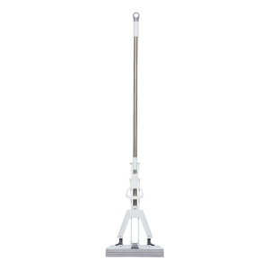 齐心L240 对折胶棉拖把 棉头长28CM 1杆1头 白色(不锈钢直杆)