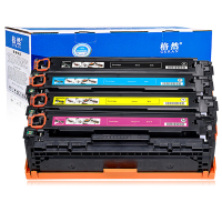 格然 惠普131A CF210A黑色/青色/黄色/红色硒鼓[四色套装]适用HP200 M276 M251碳粉盒 墨盒