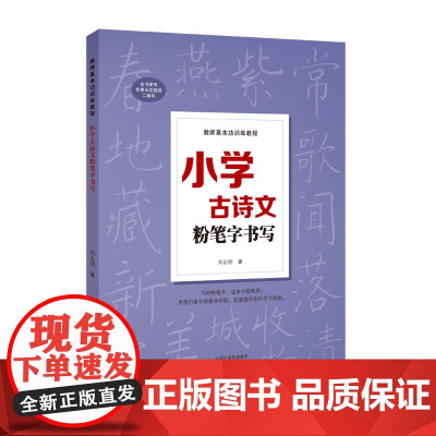 教师基本功训练教程——小学古诗文粉笔字书写