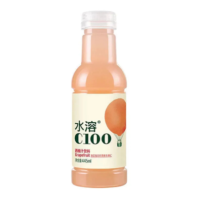 农夫山泉 水溶 C100 445ml*5瓶 西柚味