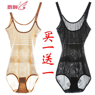 夏天款连体塑身内衣女收复廋身美体朔身收腹束腰塑形透气费琳塑身连体衣塑身衣