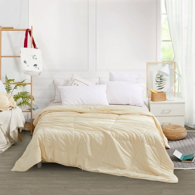 水星家纺爱丽雅七孔纤维二合一被/加厚冬被/冬被/春秋被/夏薄被夏凉被双人被子夏天被子被芯纯色磨毛面料床上用品