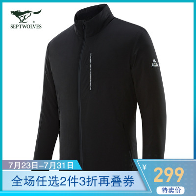 七匹狼户外系列19男士青年时尚休闲百搭基础款潮流保暖棉服