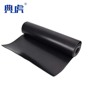 典虎 绝缘胶皮 黑色10mm*1m*5m 卷